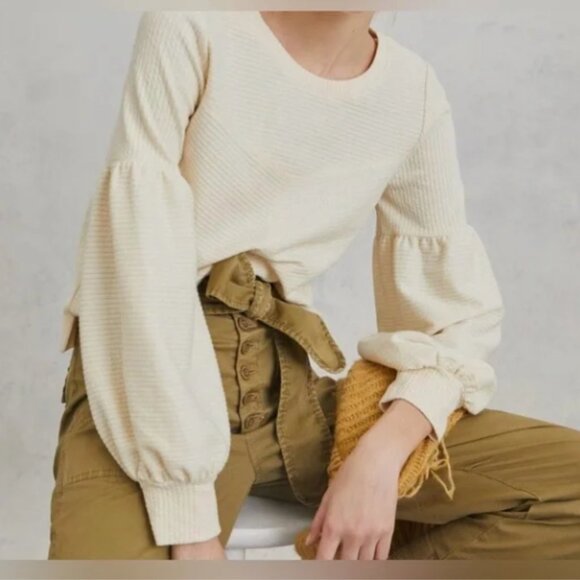 Nordstrom Signature Cashmere Balloon Sleeve Sweater - Picture 7 of 7